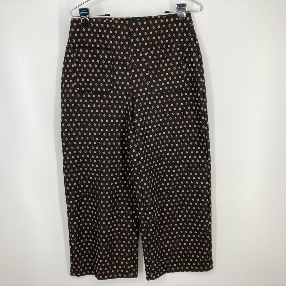 Jules & Leopold Black and Brown Patterned Pants